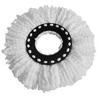 JUSTDOLIFE Mop Head Creative 360° Spin Microfiber Mop Refill Replacement Mop Head