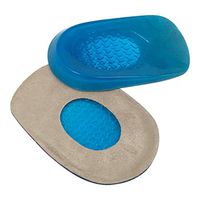 Hyjinx Gel Heel Cups (Pair) - Best Shoe Inserts for Heel Spurs - Massaging Cushions Provide Foot Relief - Arch Support & Relieving Sore Plantar Fascia Pain - Shock Absorbing for Running
