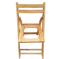 Zhong Pregnant Women's Toilet Chair, Solid Wood Commode, Folding Commode