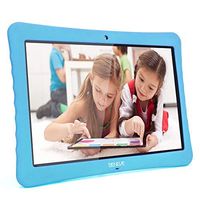 10 Kids Tablet, 10.1" Inch 1080p Full HD PC Android 7.0, 2GB+32 GB, Dual Camera Front 2MP+ Rear 5MP, Bluetooth and WiFi Blue Kid-Proof Case(Blue)