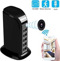 Spy Camera WiFi 1080P HD - Hidden Camera Wireless Hidden and Motion Detection Mode Mini Camera for Your Home and Office (Black)