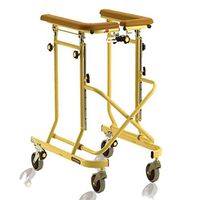 Standard Walkers Walker Aluminum Alloy Walking Aid for The Elderly Pulley with Brake Folding Light Disabled Auxiliary Equipment Roller Assist (Color : A, Size : 72.5CM)