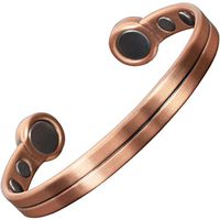 Magnetic Bracelet Health Copper Bracelet for Arthritis Mens Magnetic Healing Bracelets for Pain with Strong Healing Neodymium Magnets Gift Box -Golfer (M: Wrist 6.5-7.6")