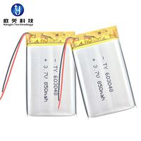 5ea 850mAH 3.7V 6X30X48mm Rechargeable LiPO Battery PCM Lithium Battery 603048