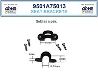 Drive 795 Rollator Walker Seat Brackets w/Screws - Fits Serial #s 1A & 2Y (1 Pair)