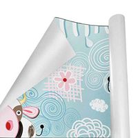 Gift Wrapping Paper Roll Cute Milk Cow for Birthday,Holiday,Wedding,Baby Shower Gift Wrap - 3Rolls - 58inch x 23inchPerRoll
