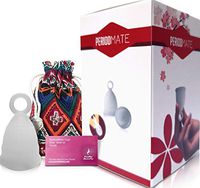 Period Mate Menstrual Cup All Colors and Sizes (Clear, Large Menstrual Cup)