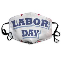 Face Mask Labor Day America Flag Marvellous Cycling Half Face Earloop Dust Mask for Woman