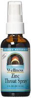 Source Naturals Wellness Zinc Throat Spray - 2 Fluid oz Berry