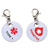 Diabetes Type 1 Red Blood Drop Snap-On Bracelet Charm-Parent (Stainless Steel),79
