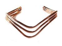 Copper Three Wire Magnetic Therapy Fashion Cuff (Large)