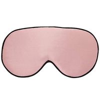 moonsix Mulberry Silk Eye Mask Blindfold Eyeshade Super Smooth Sleeping Mask for Travel,Nap,Meditation with Adjustable Strap,Pink