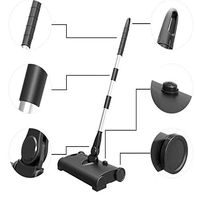 Yougou01 Sweeper, Drawer Dust Box, Durable Home Sweeper, Sweep And Drag Three-in-one Cleaning Artifact Machine (red/White/Black, 31 16 110cm) Cleaning is not ashes