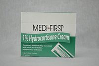 Medique 21173 Medi-First Hydrocortisone 1% Cream (Pack of 25)