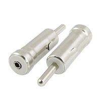 Water & Wood 2 Pcs Car Male Plug AM/FM Radio Antenna Cable Adapters Connectors