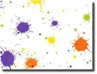 Colorful Splatter Tissue Paper Bulk Size PKG - Large 20" x 30" Sheets (240)