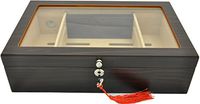 Angelo humidor hold 50 cigars - glas top