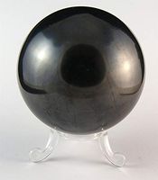 Shungite Shungit Sphere 45mm with Stand