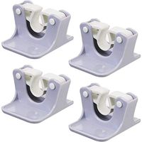 Broom Mop Holder, Stainless Steel Mop Heavy Duty Tools Dustpan Hanger, Cleaning No Drilling Anti-Slip Tools Organizer for Kitchen Bathroom Closet Office Garden, Adhesive Installation