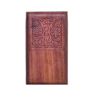 WILLART Handmade Wooden Pocket Cigarette Case Cigarette Holder Cigar Case Cigar Holder for Pocket Home Décor Office Travel Desk Organizer (Dimension : 3 x 1.2 x 5 Inches)