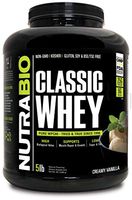 NutraBio Classic Whey Protein - 5 pounds (Creamy Vanilla)