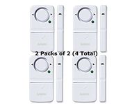 SABRE Door and Window Alarms - 2 Packs of 2 (4 Total)