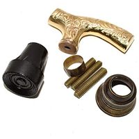 Nautical World Antique Style Solid Brass Derby Handle Walking Stick Canes