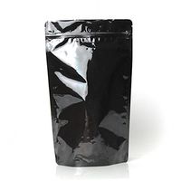 Black Mylar-Foil Stand Up Pouches (Pack of 100)