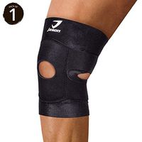 Kuron Store X-Neoprene High Compression Unisex Full Knee Support Wrap Brace Patella Tendon Leg Joint Bandage Sleeve Injury Pain Relief Sport Fitness Accessories, 1 Pack Count One Size Black