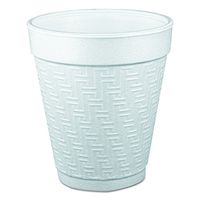 Dart 10KY10 Small Foam Drink Cup, 10 oz, Hot/Cold, White (Case of 1,000)