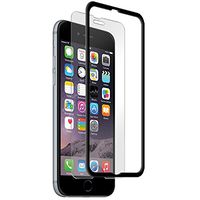 BodyGuardz - Pure Glass + The Crown, Extreme Impact and Scratch Resistant for Apple iPhone 6/6s Plus (Black)