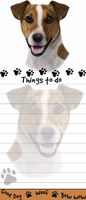 "Jack Russell Magnetic List Pads" Uniquely Shaped Sticky Notepad Measures 8.5 by 3.5 Inches