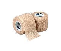 3M Coban Self Adherent First Aid Wrap, 2 Inch x 5 Yard - 16 Rolls