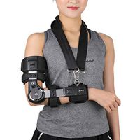 Adjustable Elbow Joint Fixed Hinged Forearm Orthosis Brace for Surgery Rehab Brace Stabilize The Injured Arm,RightArm
