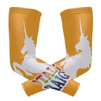 LEVEIS Unicorn Arm Sleeves UV Protection for Men Women Sunblock Protective Gloves Running Golf Cycling Driving Long Arm Cover 1 Pair