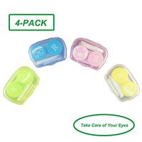 Contact Lens Case Travel 4-Pack,Contact Lense Case Cheap With Twzeers And Stick