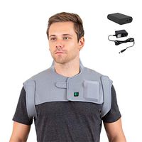 [Portable Battery] Venture Heat Infrared Heating Pad for Neck and Shoulder Pain - Electric Heat Wrap Brace for Pain Relief, Muscle Injury, Cramps, Joint Stress