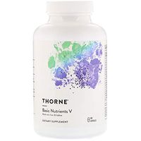 THORNE RESEARCH - Basic Nutrients V (w/ Copper, w/o Iron & Iodine) - Pack of 2, 180 caps each
