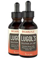 Carlyle Lugols Iodine 2 Percent 2 fl oz Twin Pack | Potassium Iodide and Iodine Solution 2% Liquid Drops