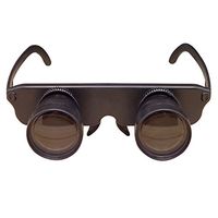 kaaka 3 in 1 3x28 Free-Hand Reading Magnifier Sightseeing Telescope Head-Mounted Presbyopic Sunglasses Fishing Binoculars Black