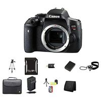 Canon EOS Rebel T6i DSLR Camera (Body Only) - International Version 64GB Memory, Cap Keeper, Memory Card Wallet, Memory Card Reader, Camera Accessory Kit (0591C001) and More.