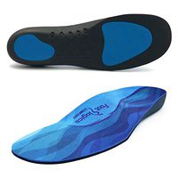 Footlogics Full-Length Orthotic Shoe Insoles with Arch Support for Plantar Fasciitis, Ball of Foot Pain, Flat Feet - Comfort Wear, Pair, M