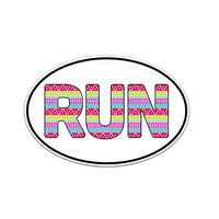 Run Sticker Marathon Runner Decal by Megan J Designs - Laptop Sticker Tumbler Decal Vinyl Sticker