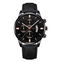 Men's Watches,Fxbar Leather Strap Analog Wrist Watch Classic Charm Men Watch Bracelet Watches Automatic Watch(C)