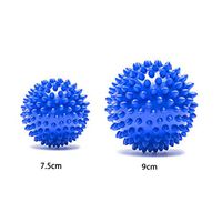 Mengjie Spiked Massage Ball for Muscle Recovery Deep Tissue Trigger Point 2 Pieces 7.5cm, 9cm, Blue