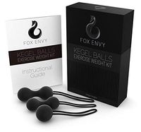 Foxy Envy Kegel Exercise Weight Set for Women, Strengthens Vaginal Pelvic Floor Muscles & Supports Bladder Control