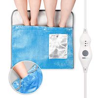 INNObeta Electric Foot Warmer for Men and Women, Large Heating Pad for Feet, Hands, Back, Button Available to Keep Warmth, 2 Hours Auto-Off & Fast Heating, Ultra Comfortable with Superior Flannel