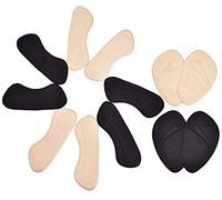 LOAMO Heel Cushion Pads,Forefoot Cushions,Heel Shoe Grips, Ball of Foot Metatarsal Pad Inserts Liners Reusable Insoles for Improved Shoe Fit and Comfortable,Heel Stickers for Man & Women —6 Pair