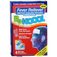 Be Koool Fever Reliever Instant Cooling Patches Adult Large