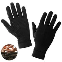 Copper Arthritis Gloves Compression Gloves Full Finger Relieve for Carpal Tunnel, Swollen Painful Hands, Computer Typing,Pair of Gloves,Large